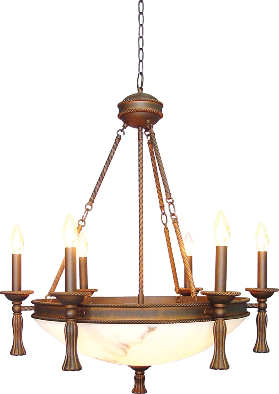 volume lighting v3440-31 clifden 枝形吊灯,32.5" x 32.5" x 33.25"